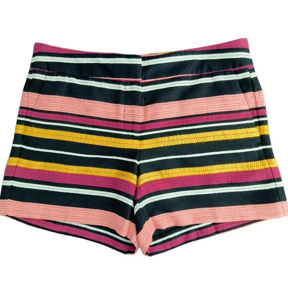 Ann Taylor Factory Shorts Wmn's Sz 6 Multicolor Striped 5" Inseam Woven Pockets - Picture 4 of 16